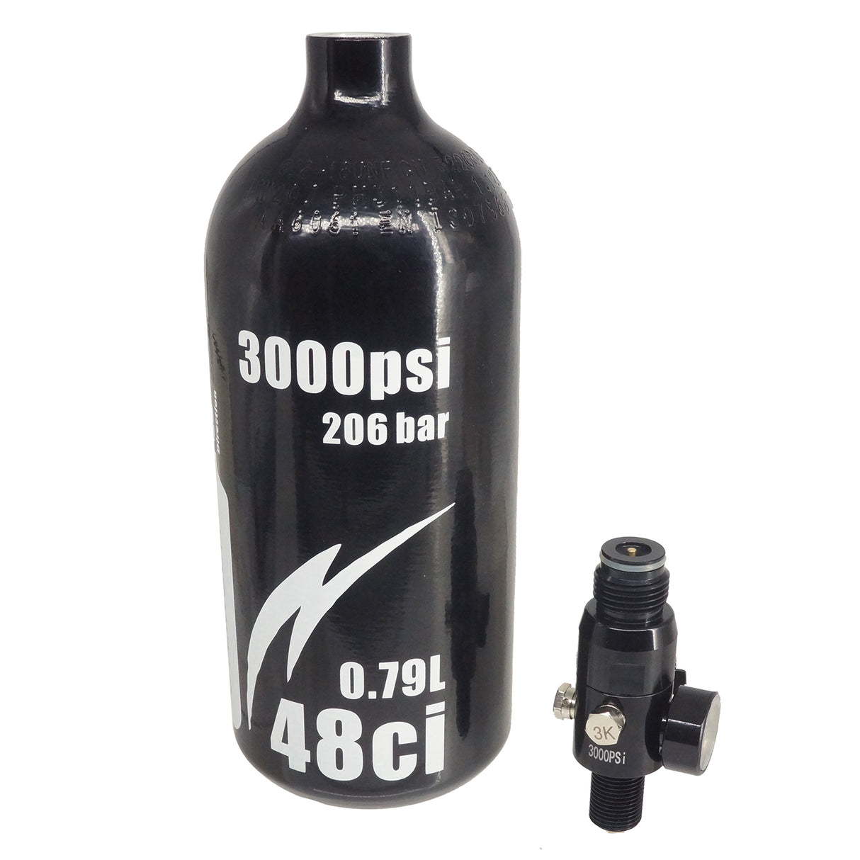 Ultraforce 0.79L/48ci 3000Psi Aluminum Tank Cylinder with Regulator ( 201903-B03 )
