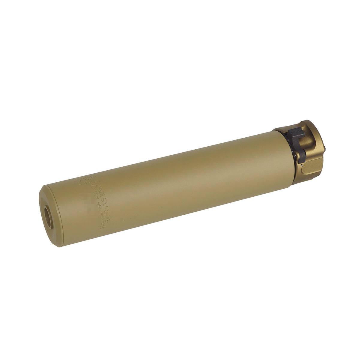 5KU SOCOM 556 MG Airsoft Suppressor with Flash Hider ( 5KU-266 ) Tan