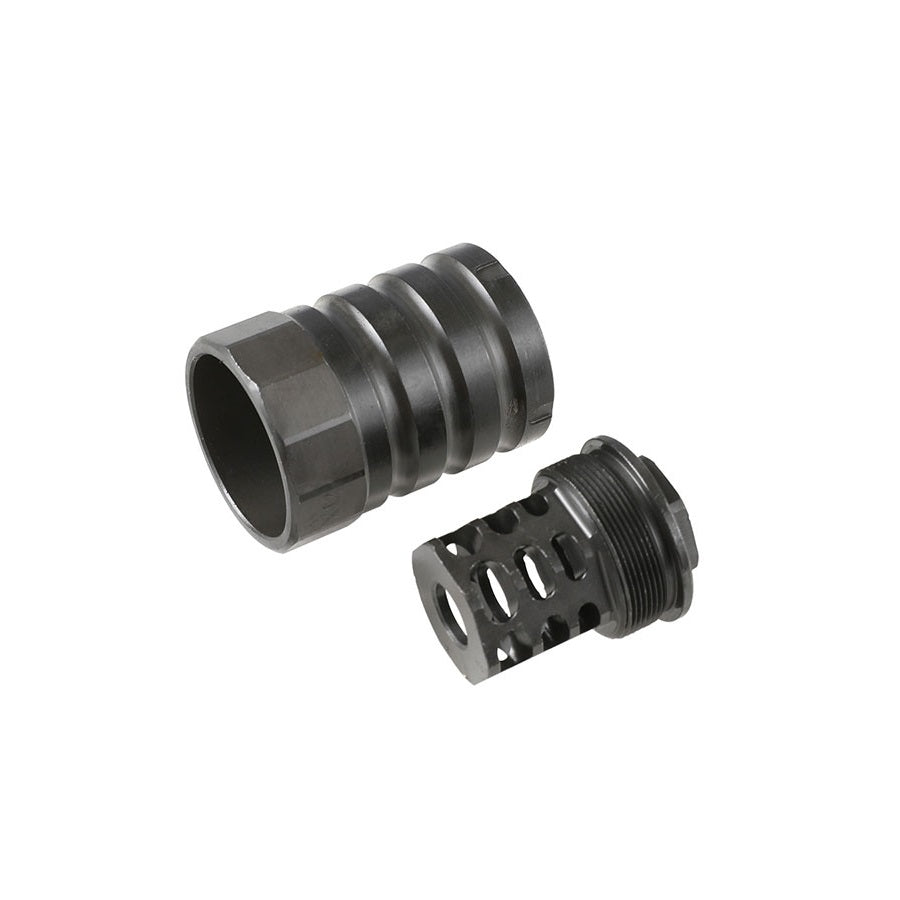 5KU 360 X12 AK Muzzle Brake with Blast Shield ( 14mm+ ) ( 5KU-338 )