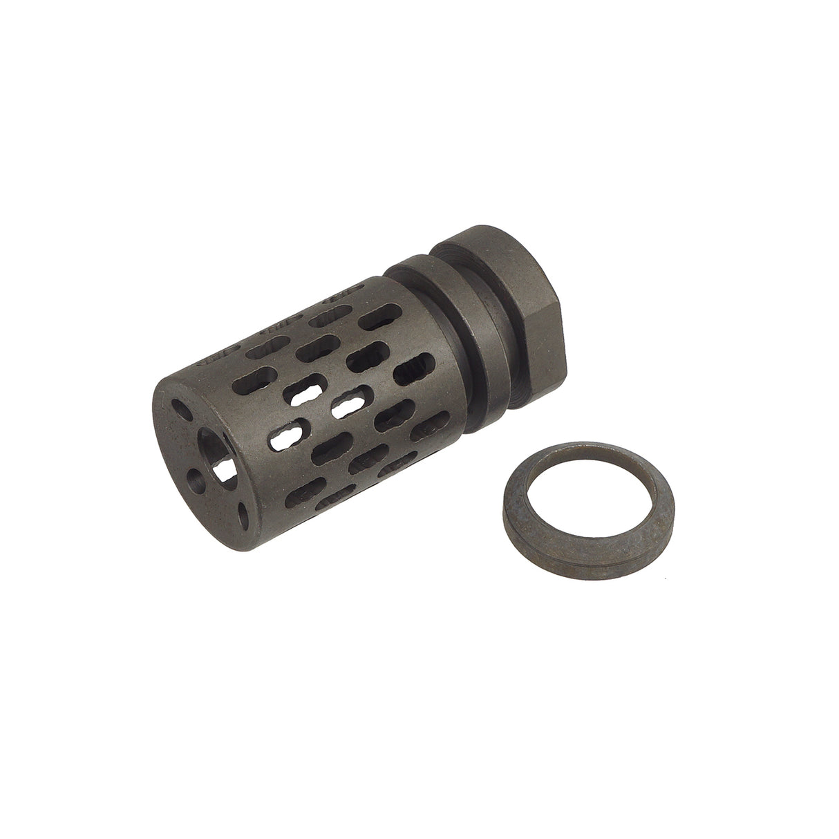 5KU BCE BattleComp 1.0 Airsoft Flash Hider for 14mm- ( 5KU-99 )