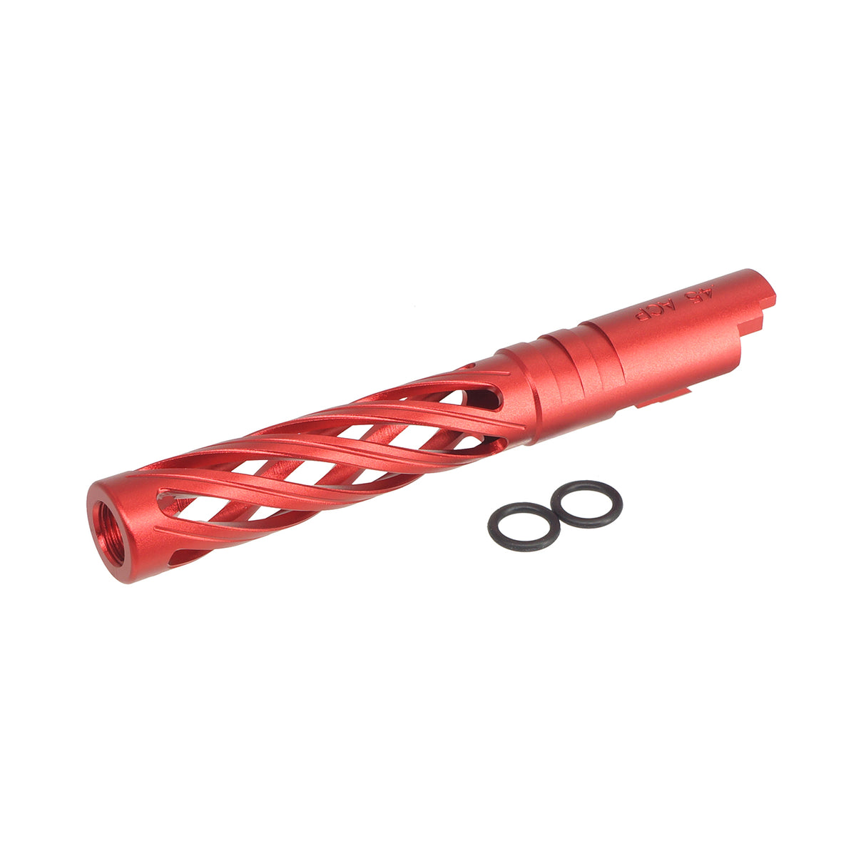 5KU 5.1 Inch Aluminum Hollow Outer Barrel for Marui Hi-Capa ( 5KU-GB-557 ) RED