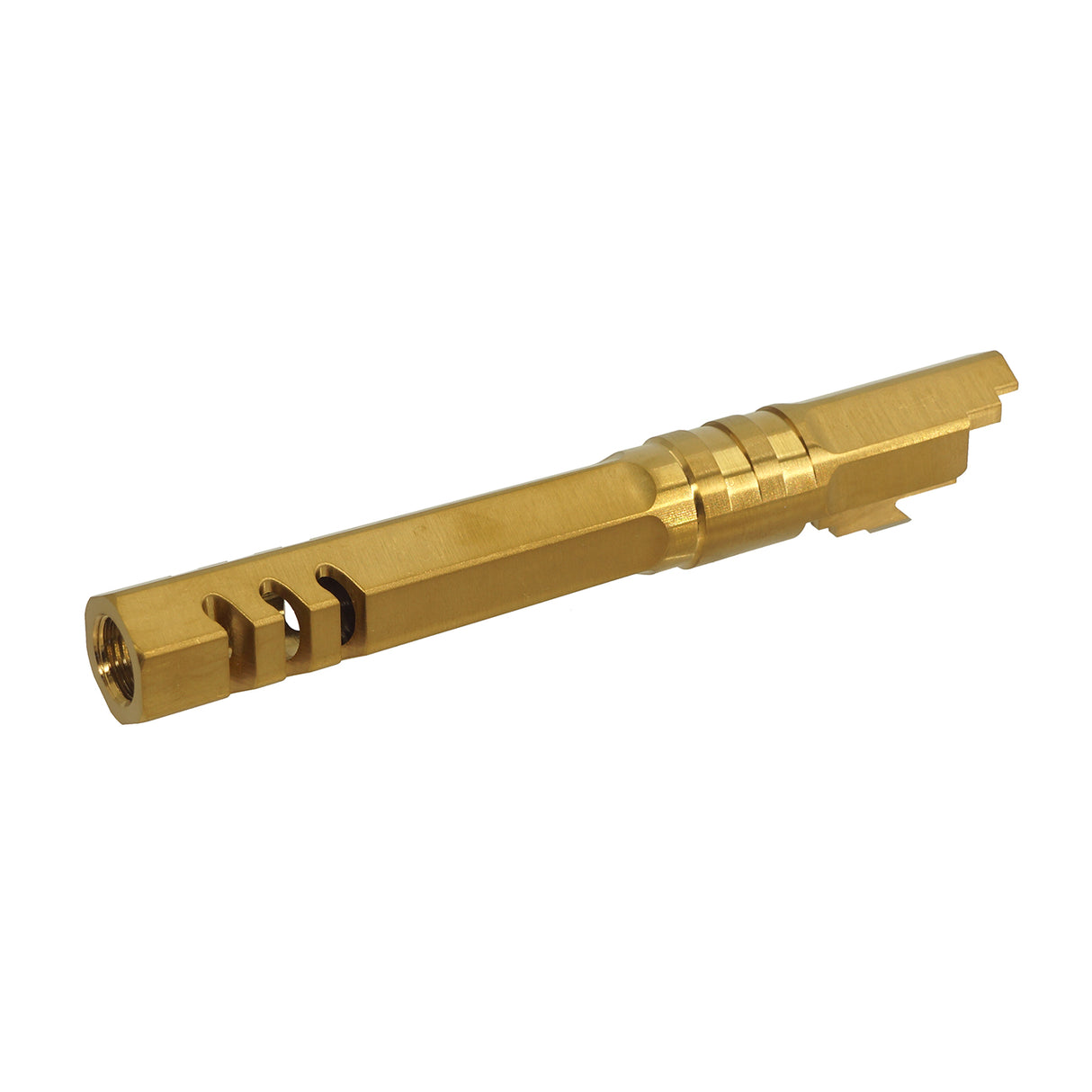 5KU 5.1 Inch Stainless Hexagon Outer Barrel for Marui Hi-Capa Airsoft ( GB-593 ) gold
