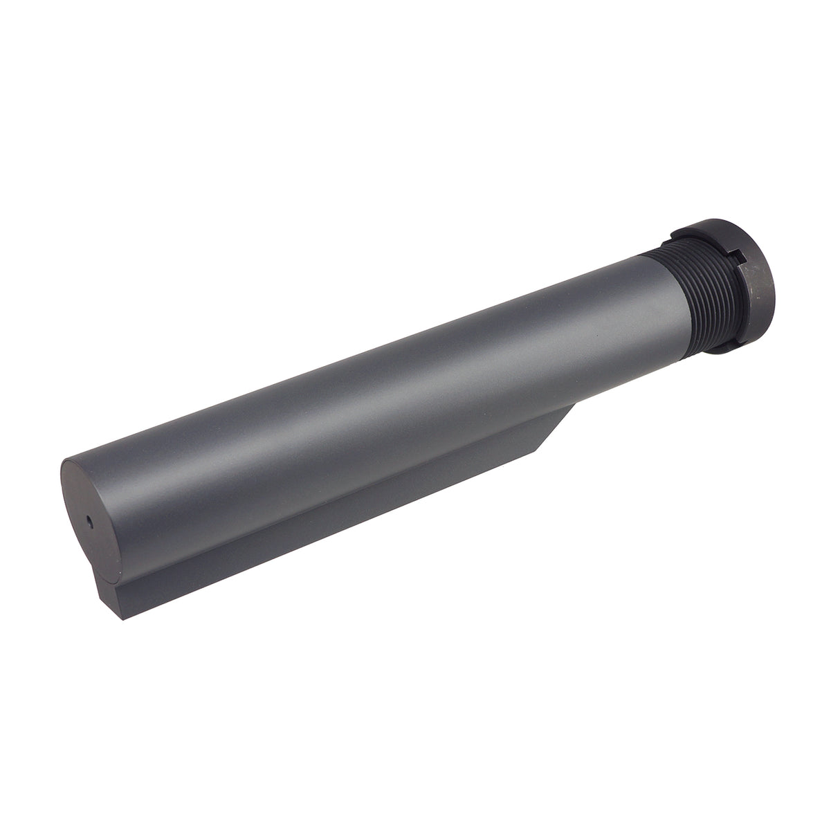 Angry Gun CNC Aluminum Mil-Spec 6 Position GBB Buffer Tube - Cerakote Grey w/ Dagger Logo