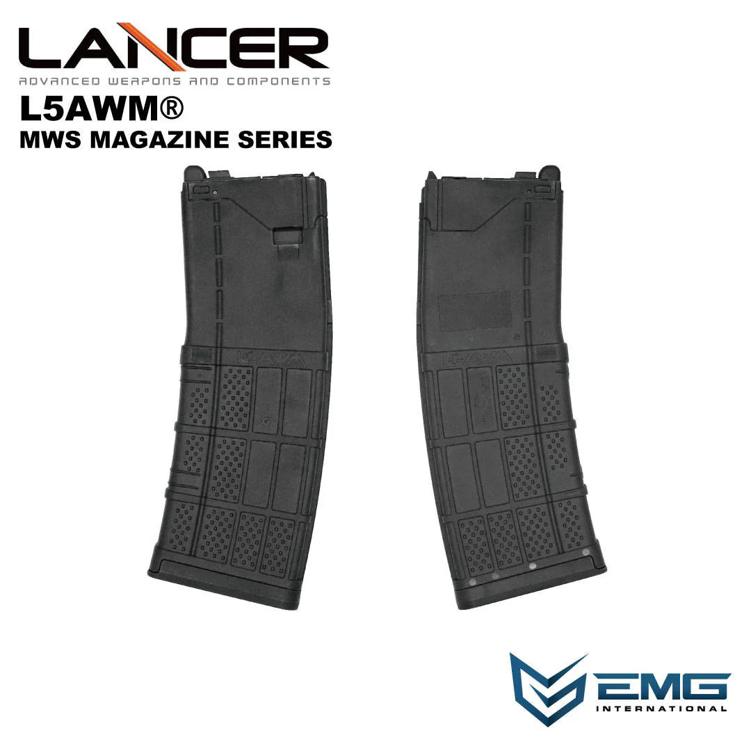 Angry Gun Lancer L5AWM V2 Opaque Gas Magazine for Marui MWS M4