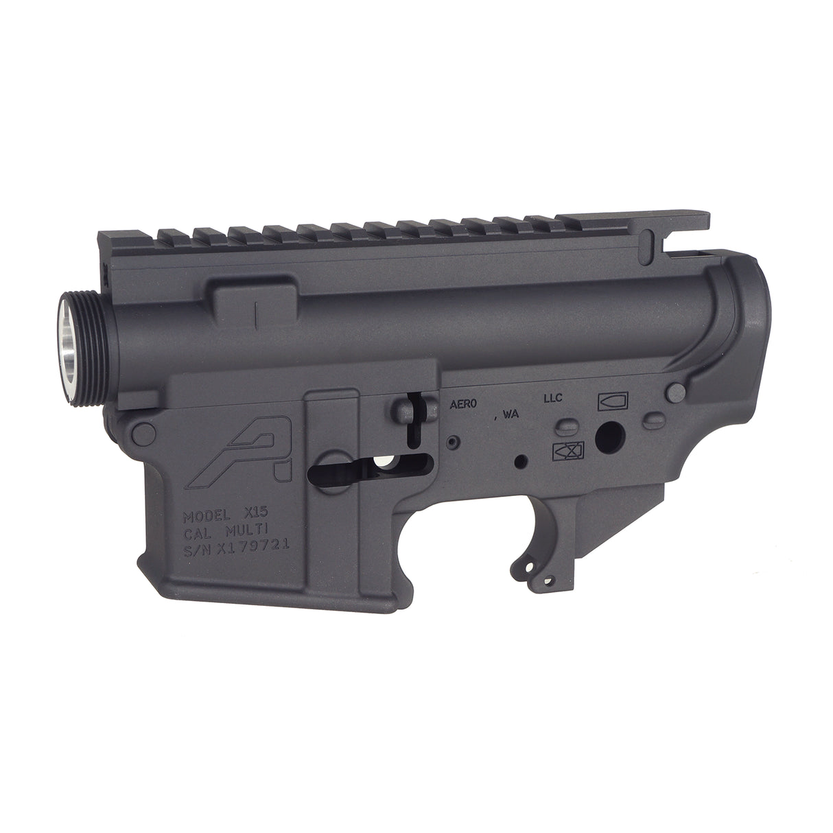 Angry Gun CNC Aluminum Forged Receiver Set for Marui MWS M4 ( AERO )