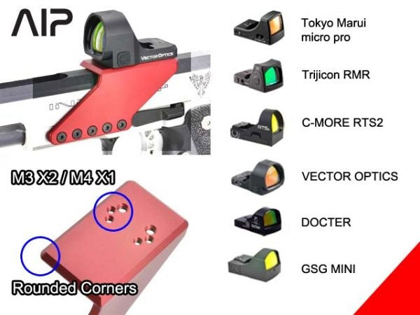 AIP Aluminum RMR / RTS2 Dot Sight Mount Type.3 ( AIP002-MR-05P )