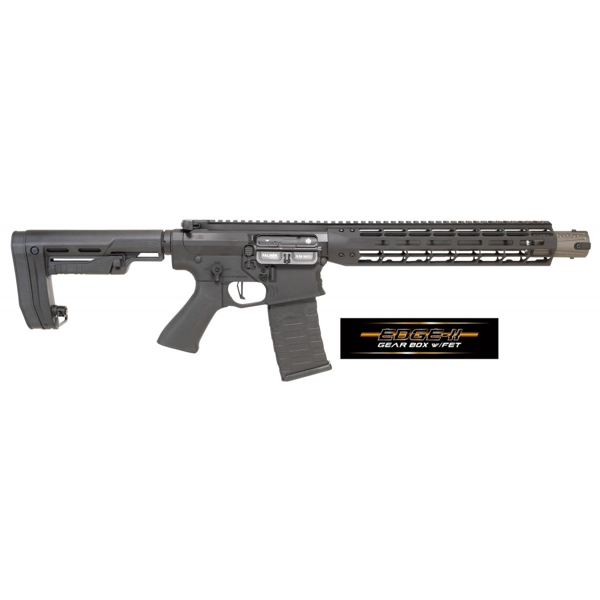 APS Falkor Defense Blitz Ambi SBR Black with Edge II Gear Box ( FD-B-B-E2 )