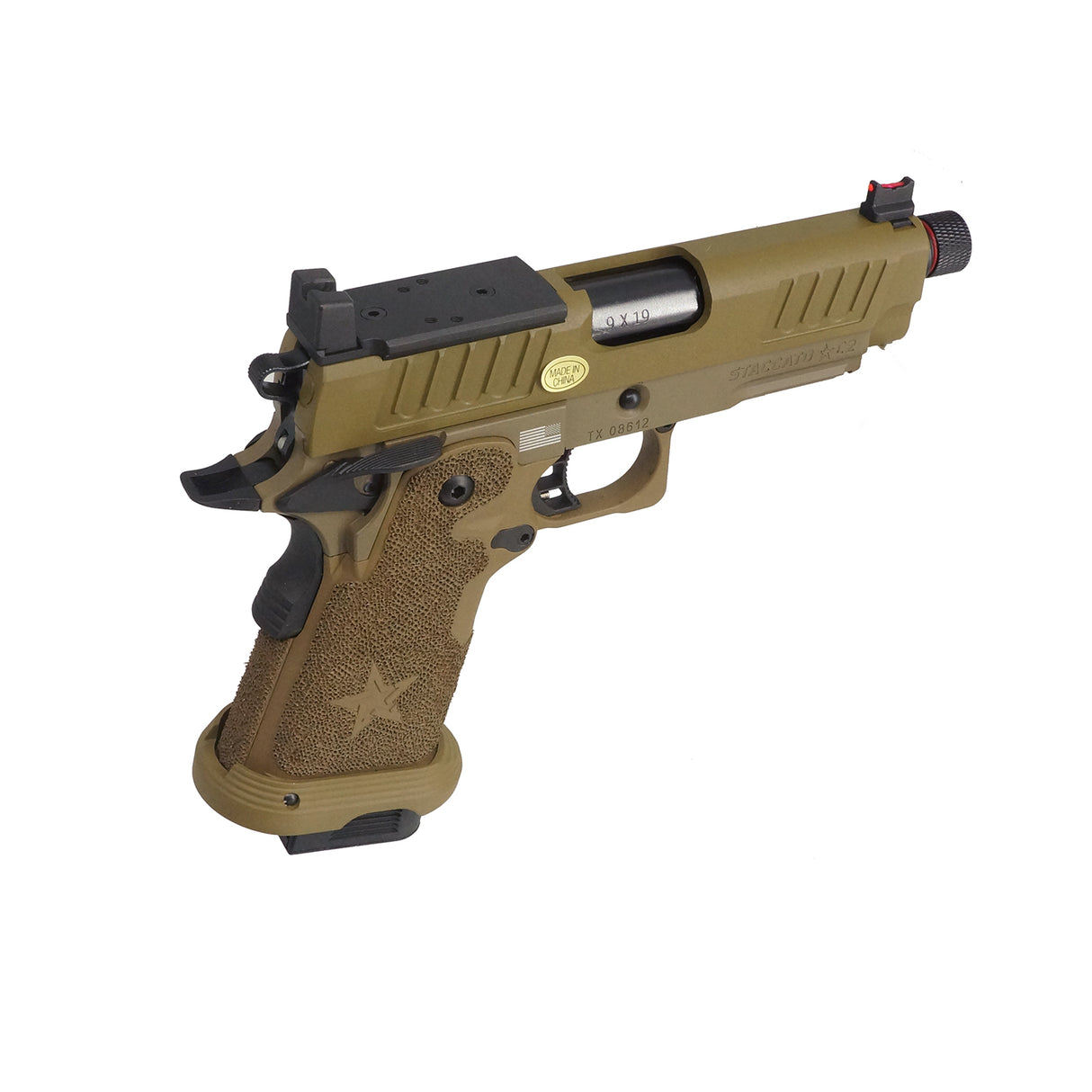 Army Armament Staccato C2 2011 Stippling Grip GBB Airsoft Pistol ( ARMY-R612-5A )