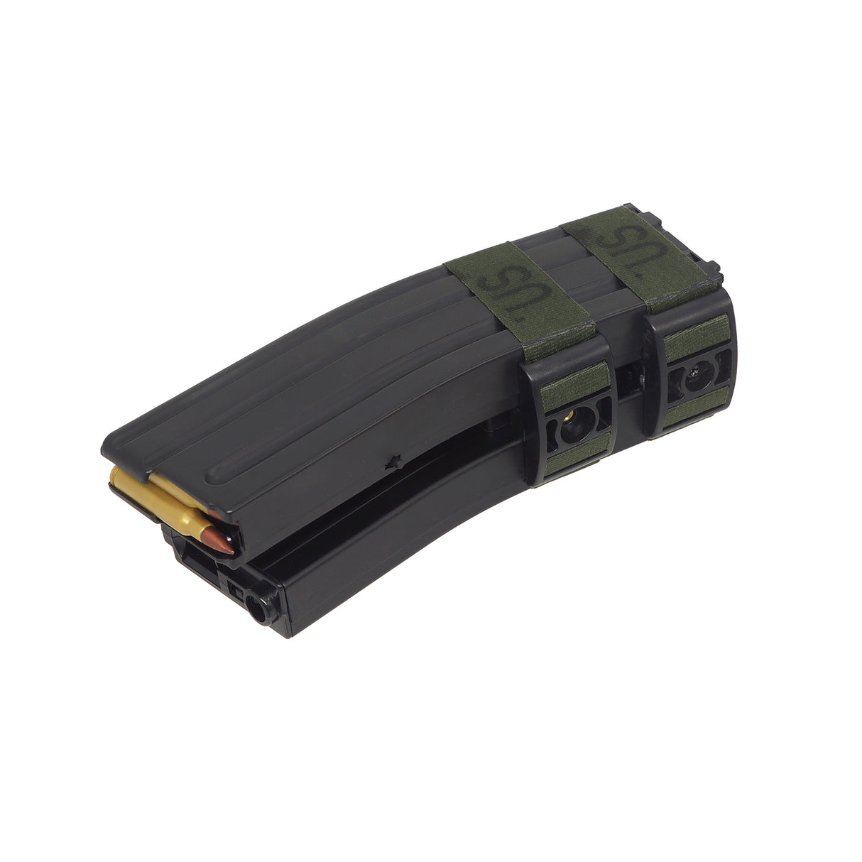 Battleaxe 1200 Rounds Electric Dual Magazine for AR / M4 AEG ( BX-698-6A-9V )