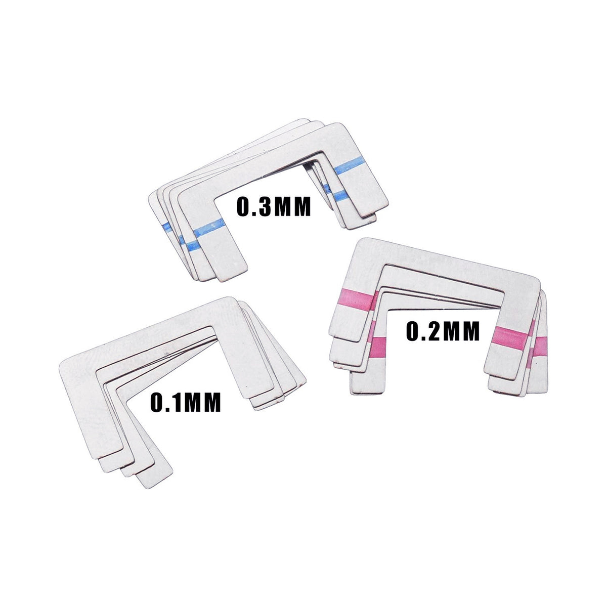 C&C Tac U-Shim Set ( 0.1 / 0.2 / 0.3mm ) for AR / M4 Receiver ( CCT0252 )