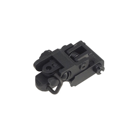 CYMA ARMS Style #40L Flip Up Rear Sight for 20mm Rail ( M024 ) BK