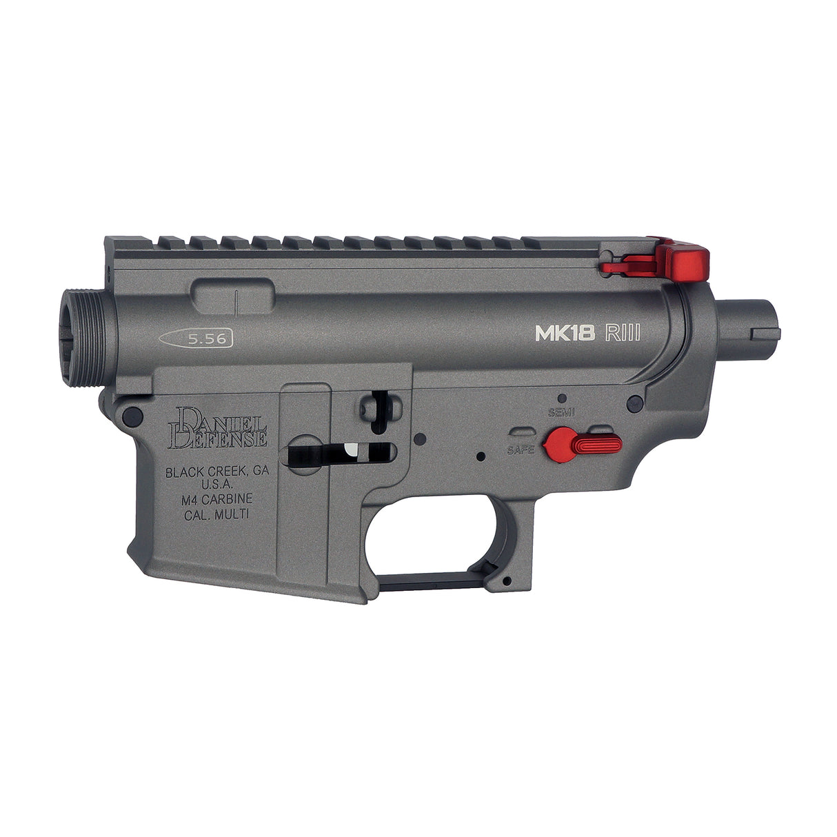 CYMA Daniel Defense MK18 RIII Receiver Kit Grey for M4 AEG ( M271-MK18-RD )