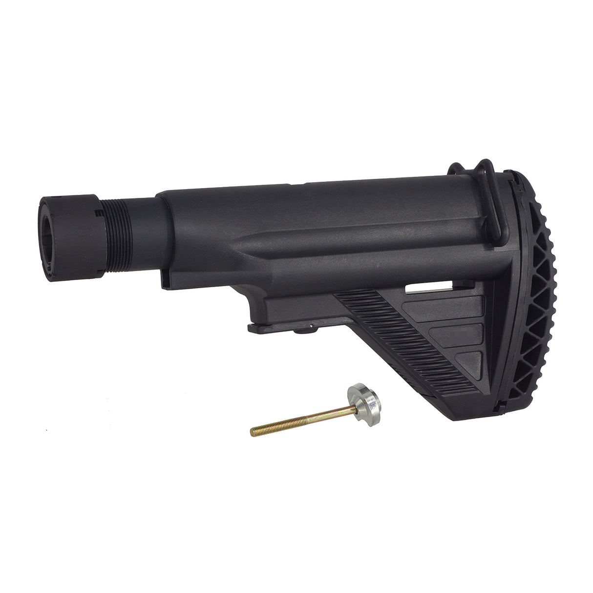 E&C HK417 Style Retractable Stock with Tube for HK417 AEG Airsoft ( EC-MP1043-A )