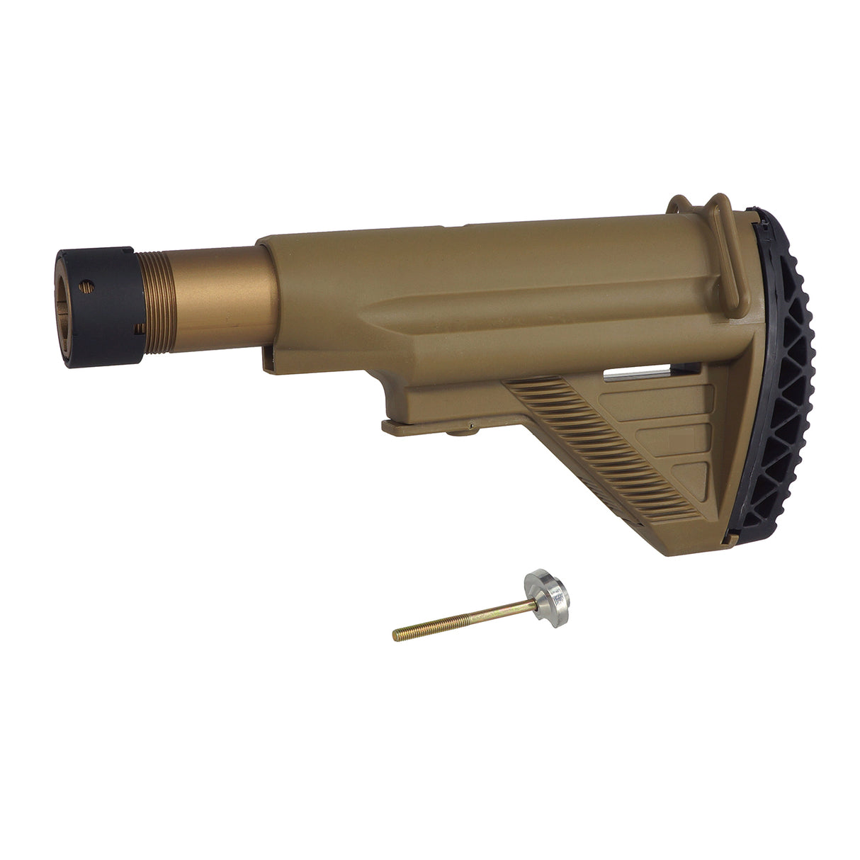 E&C HK417 Style Retractable Stock with Tube for HK417 AEG Airsoft ( EC-MP1043-A )