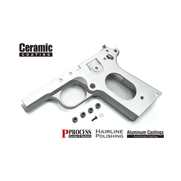 Guarder Aluminum Frame - Ceramic/Silver for Marui V10 GBB ( V10-41C )
