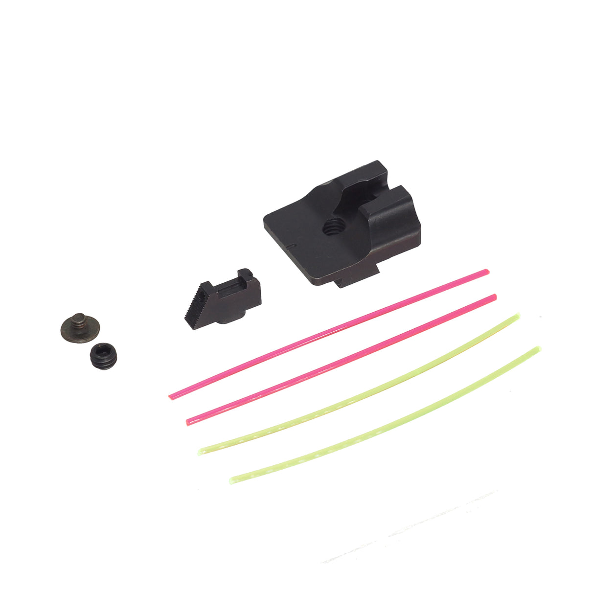 Guns Modify CNC Steel W-Style Fiber Optic Sight Set for Umarex / VFC Glock Series ( GM0400 )