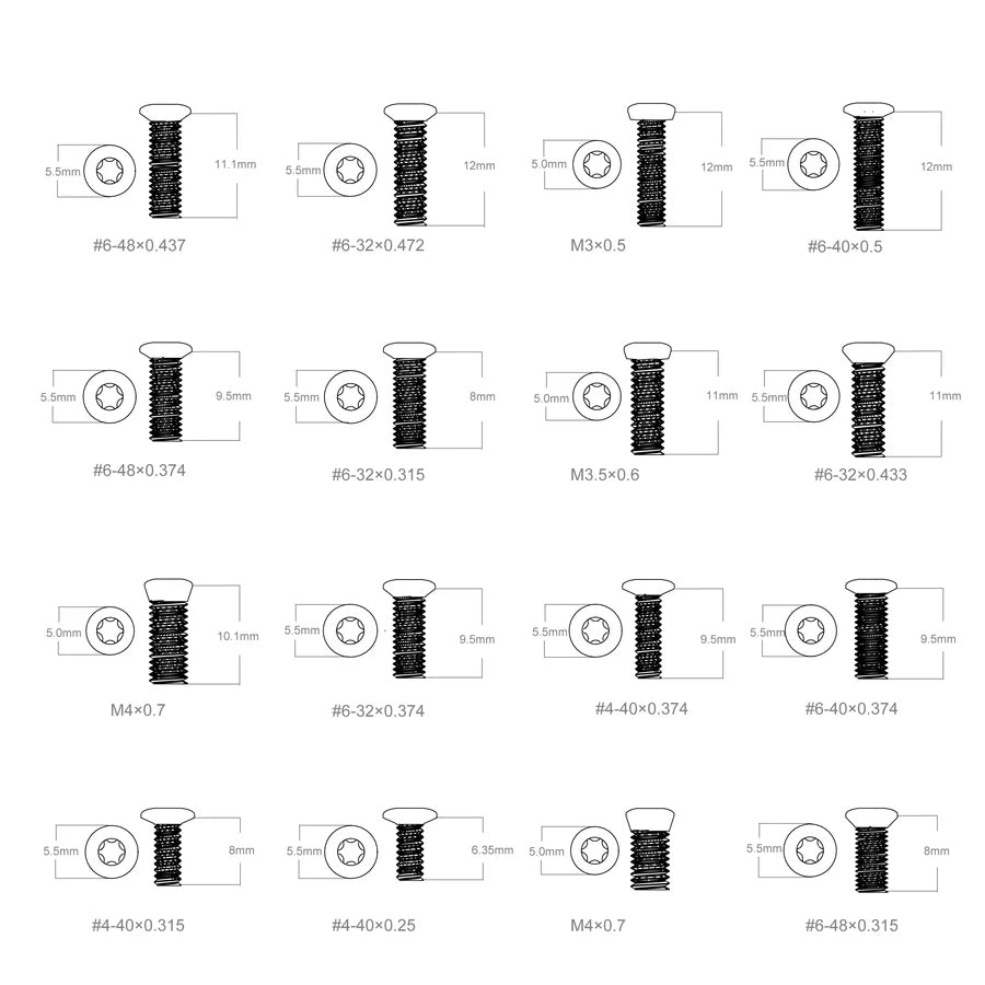 Vector Optics Red Dot SIght Screw Set ( SCTK-072 )