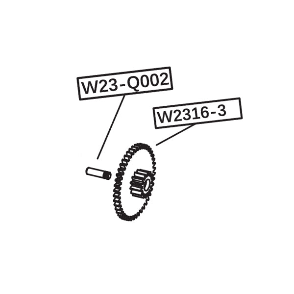WELL Pro Replacement Gear for WE23 Minigun AEG ( WP-W23-002 )