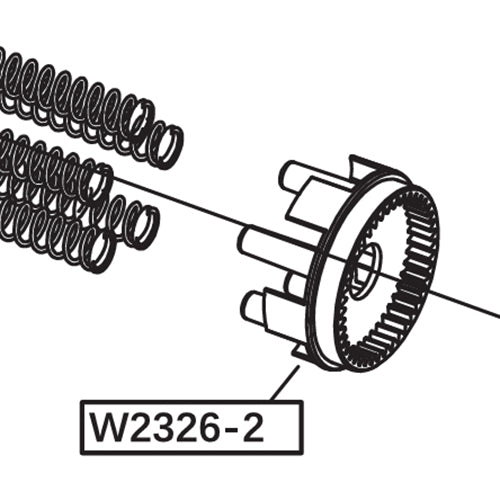 WELL Pro Replacement Spring Guide for WE23 Minigun AEG ( WP-W23-007 )