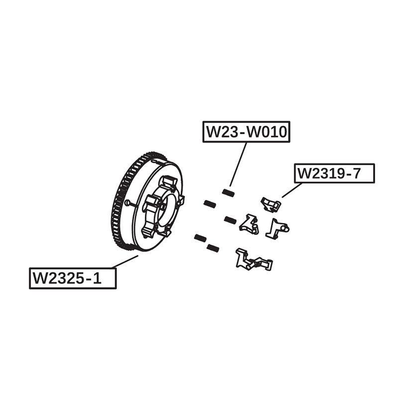 WELL Pro Replacement Chamber for WE23 Minigun AEG ( WP-W23-008 )