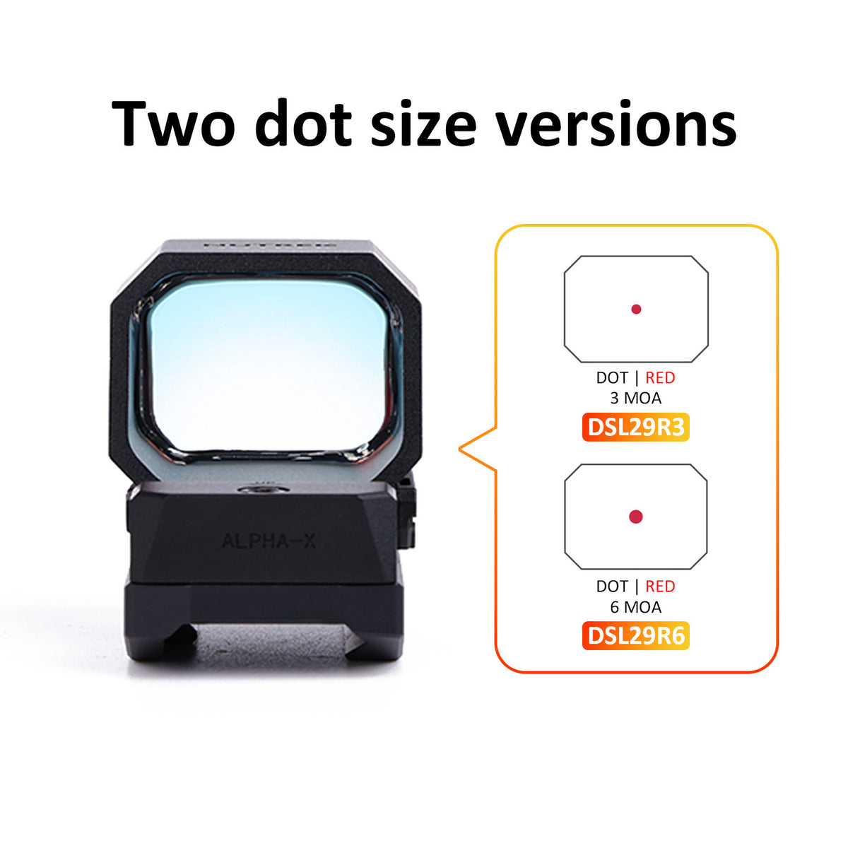 NUTREK ALPHA-X 30x23 Extra-Large FOV Dot Sight ( DSL29R6 )