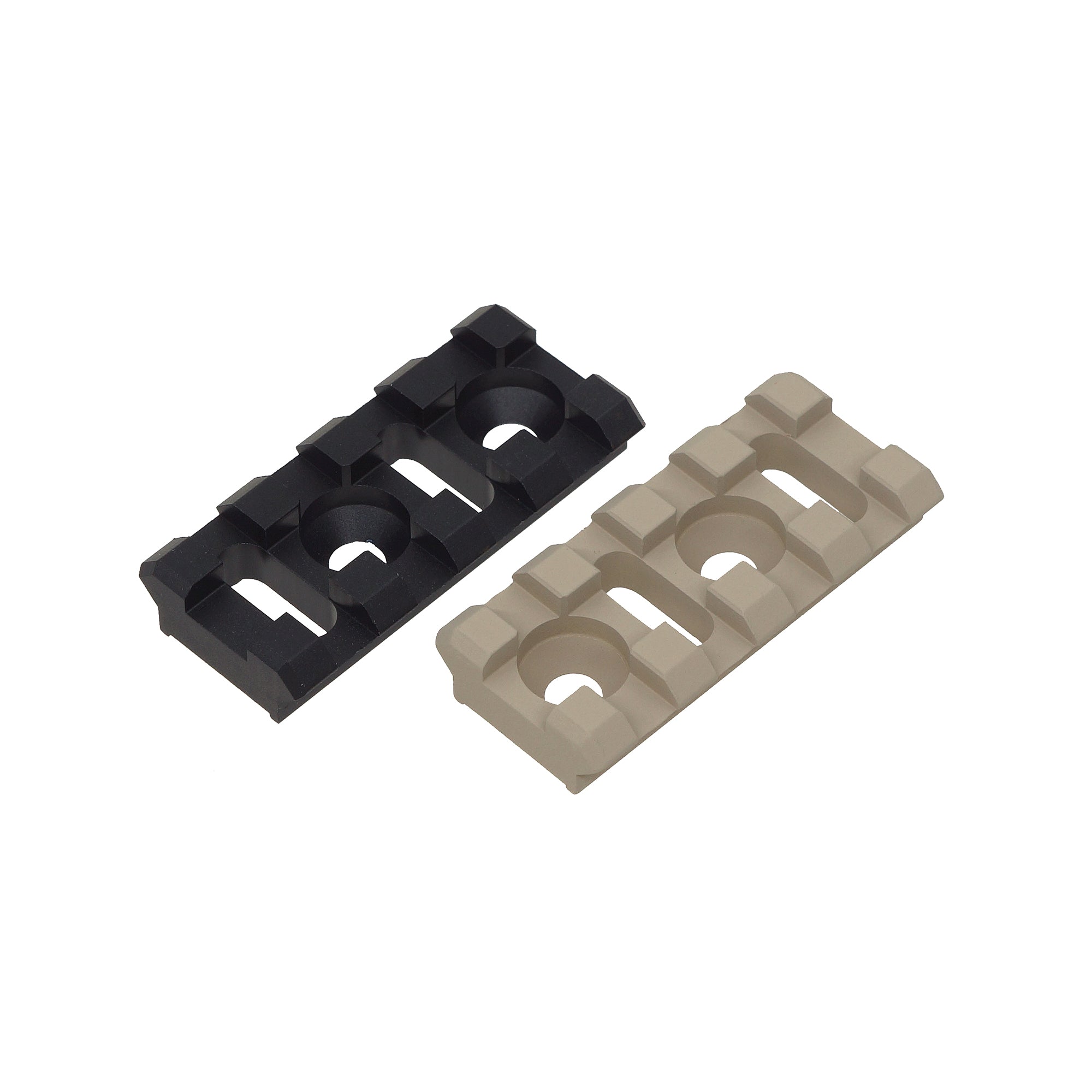 Rail Tactique 5KU B-2L - Section Rail 3 Slots 20mm En Aluminium Pour Airsoft AK - Compatible M-Lok Et RUSSES - Noir - Longueur 35mm - 11