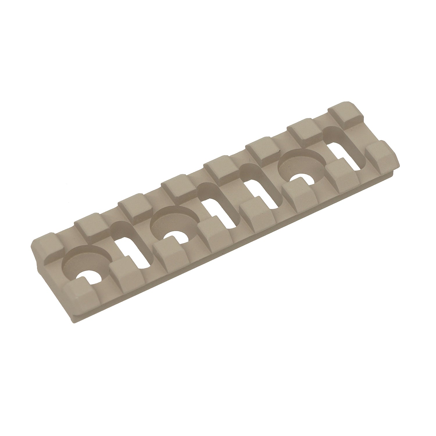 Rail Tactique 5KU B-2L - Section Rail 3 Slots 20mm En Aluminium Pour Airsoft AK - Compatible M-Lok Et RUSSES - Noir - Longueur 35mm - 12