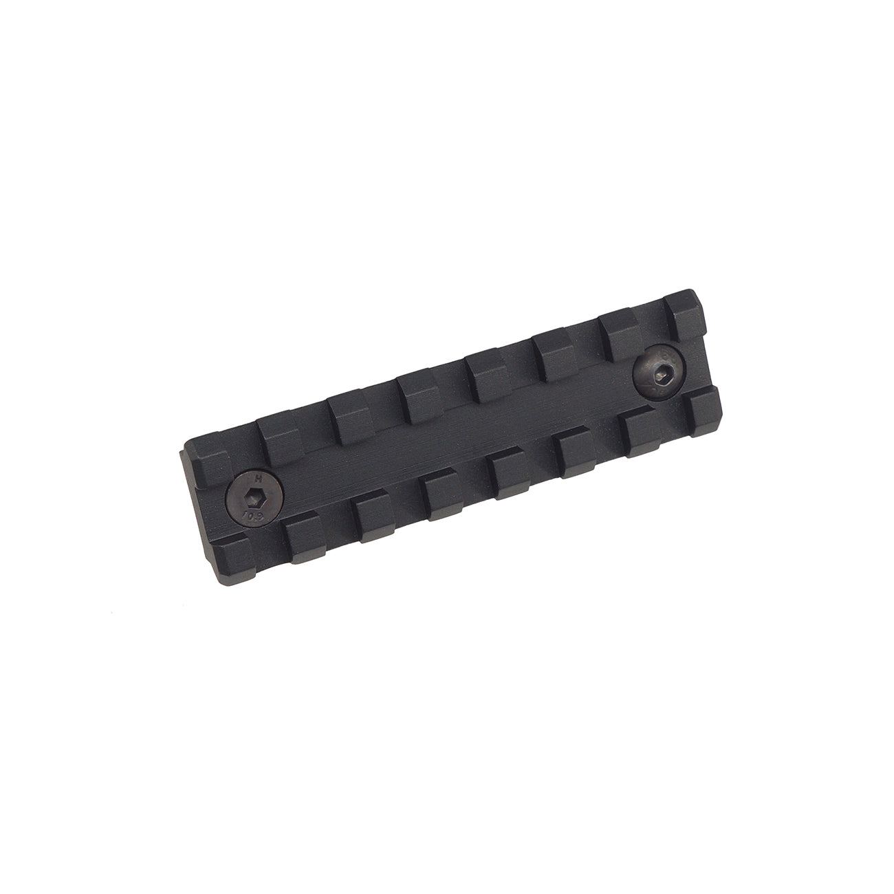 Rail Tactique 5KU B-2L - Section Rail 3 Slots 20mm En Aluminium Pour Airsoft AK - Compatible M-Lok Et RUSSES - Noir - Longueur 35mm - 6