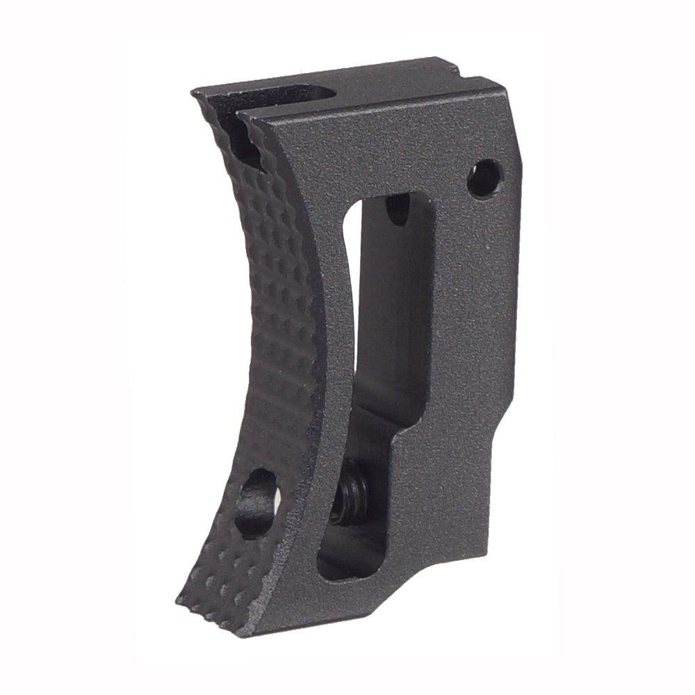 Black 5KU Aluminum Short Curved Adjustable Trigger for Marui Hi-Capa GBB ( GB-639 )