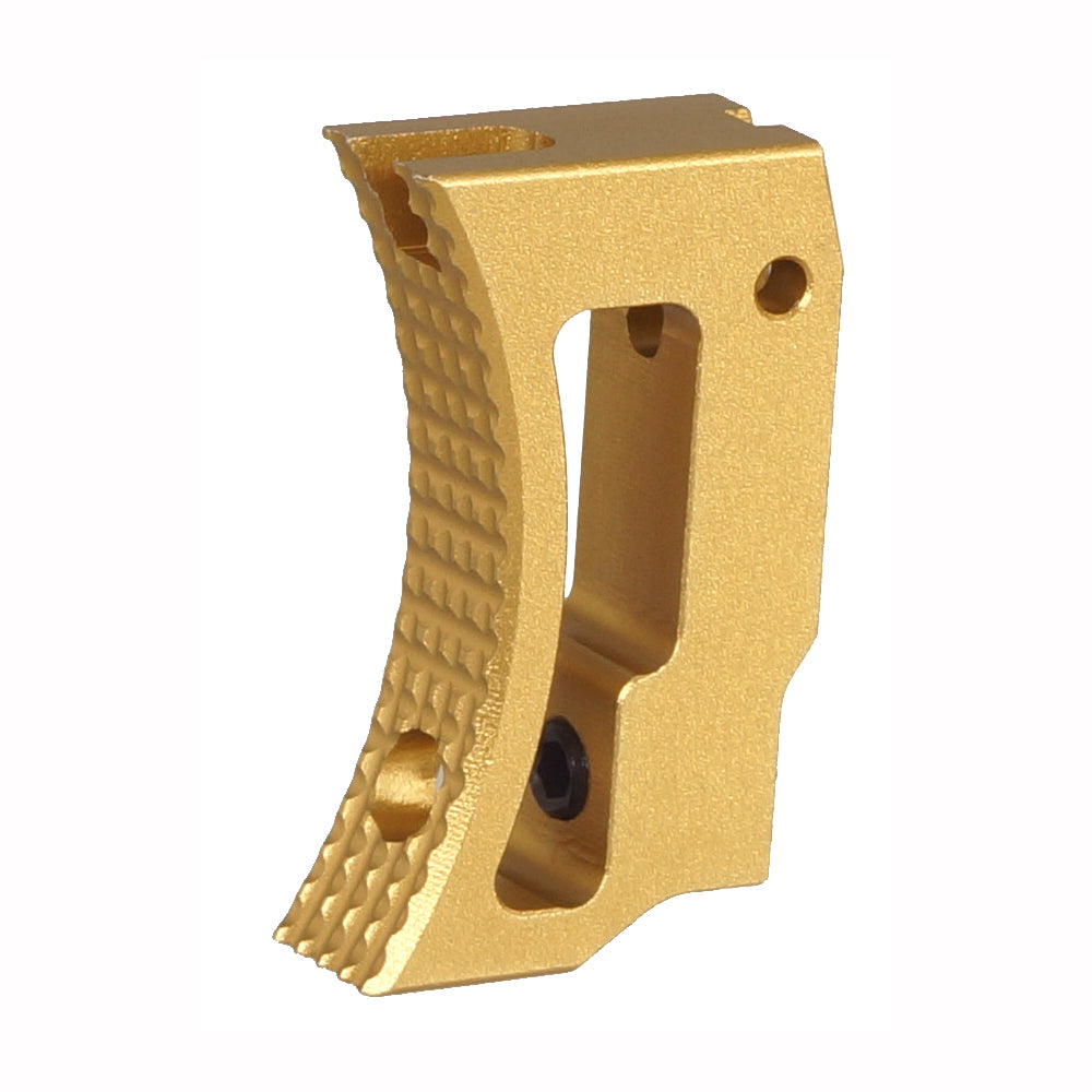 Gold 5KU Aluminum Short Curved Adjustable Trigger for Marui Hi-Capa GBB ( GB-639 )