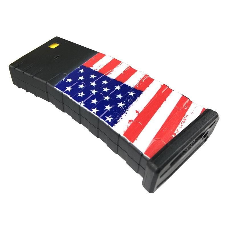 APS High Cap U-Mag Magazine for M4 AEG with American Flag ( AER124 )