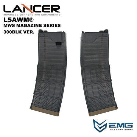 Angry Gun Lancer L5AWM V2 Translucent Gas Magazine for Marui MWS M4