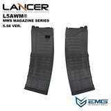 Angry Gun Lancer L5AWM V2 Translucent Gas Magazine for Marui MWS M4