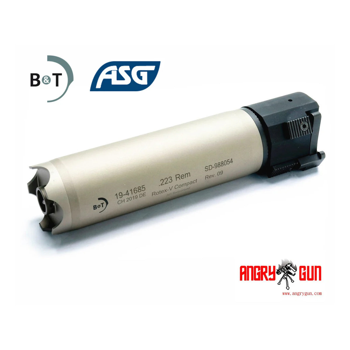 Angry Gun B&T ROTEX-V Compact Dummy Suppressor ( RV02D ) – 18 Airsoft