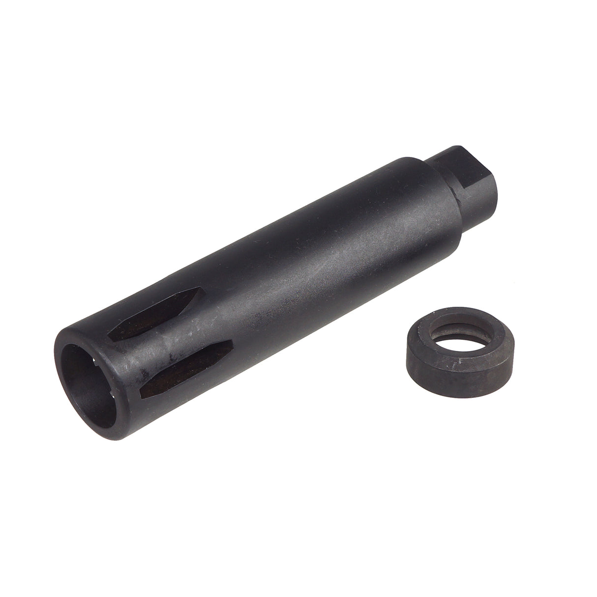 Angry Gun XM177 Steel Moderator Flash Hider for 14mm- ( AG-XM177M )