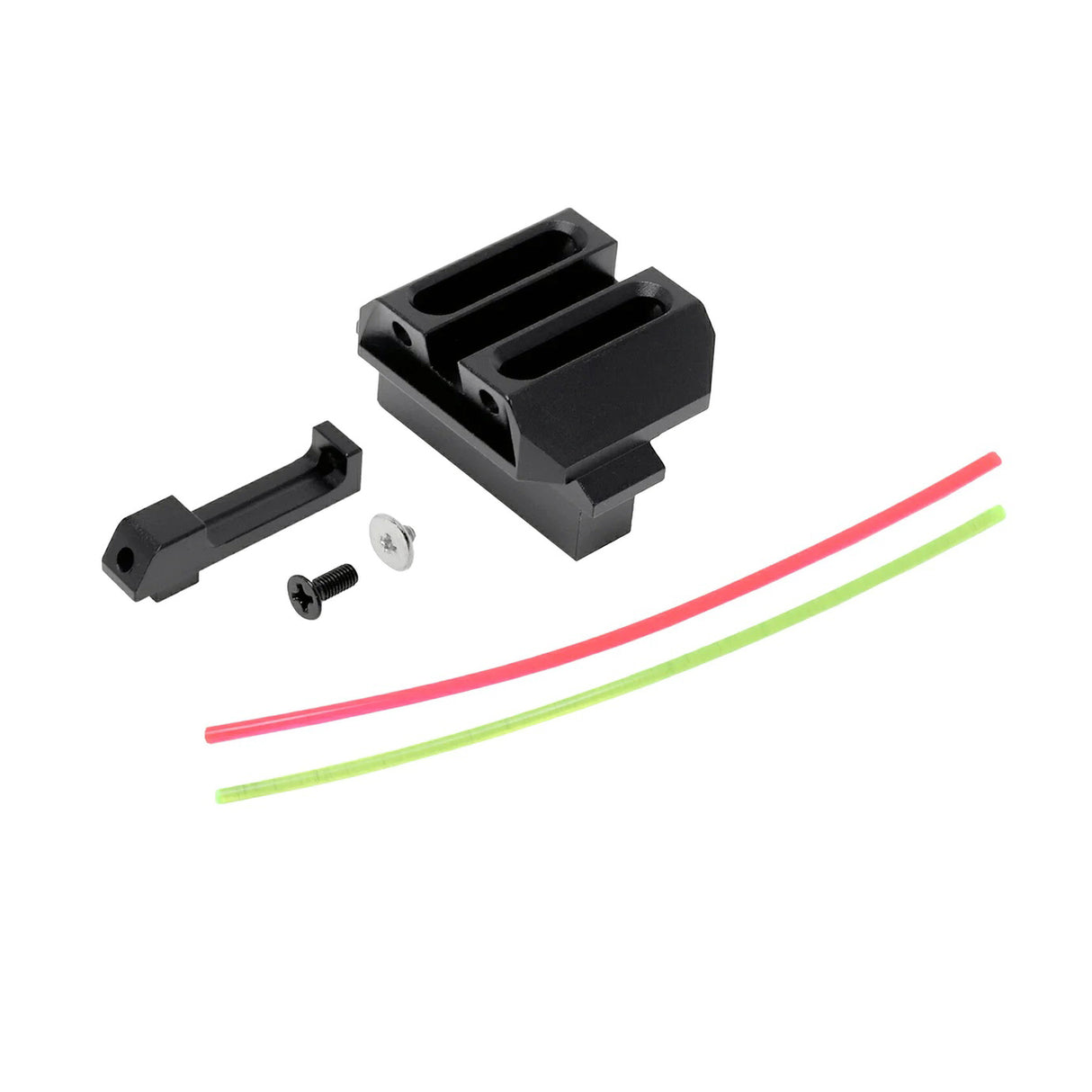 AIP Aluminum Fiber Fixed Carry Sight Set for Marui G17 GBB Airsoft ( AIP005-TMGK-01 )