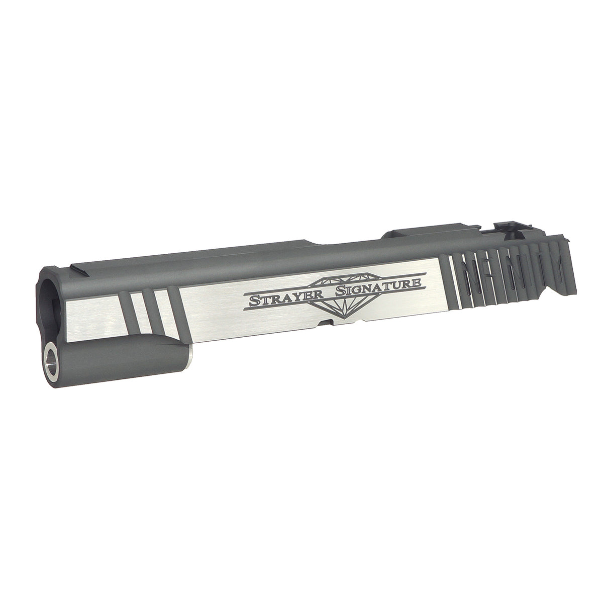 Airsoft Masterpiece Infinity Strayer Signature Slide for Marui Hi-Capa 5.1 Airsoft  ( SL-IFSS ) Grey