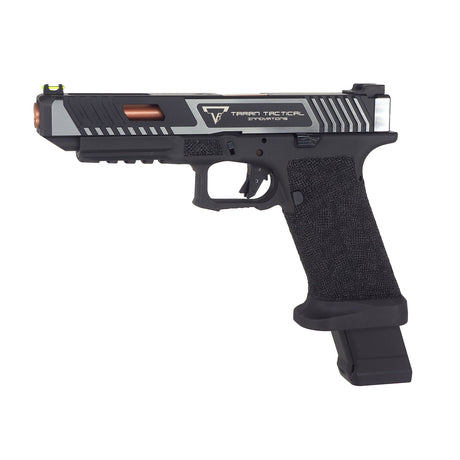APS TTI Combat Master Silver Slide with OMEGA Frame CO2 Pistol ( APS-96679 )
