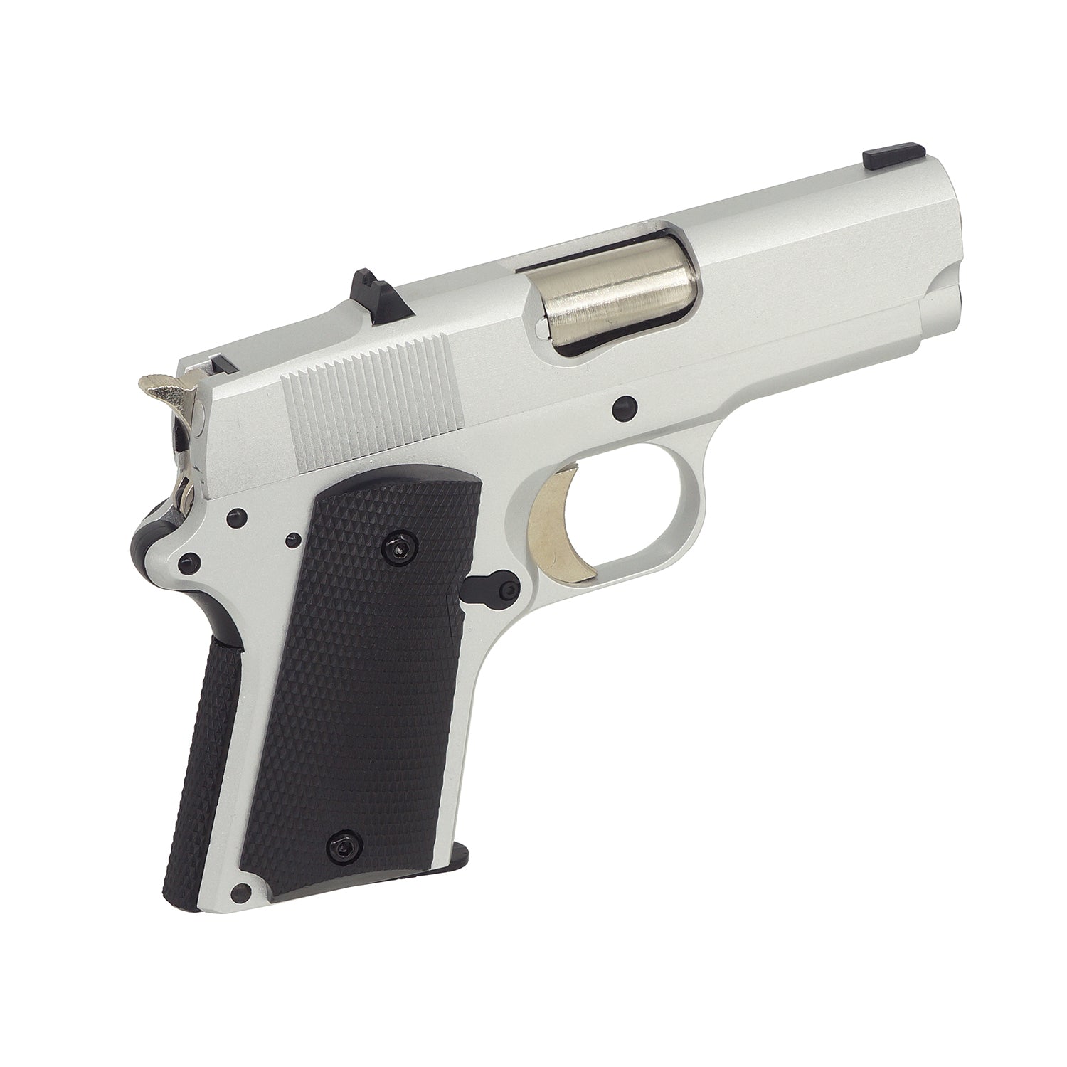 Army Armament Detonics .45 Silver GBB Airsoft Pistol ( ARMY-R45 ) – 18 ...