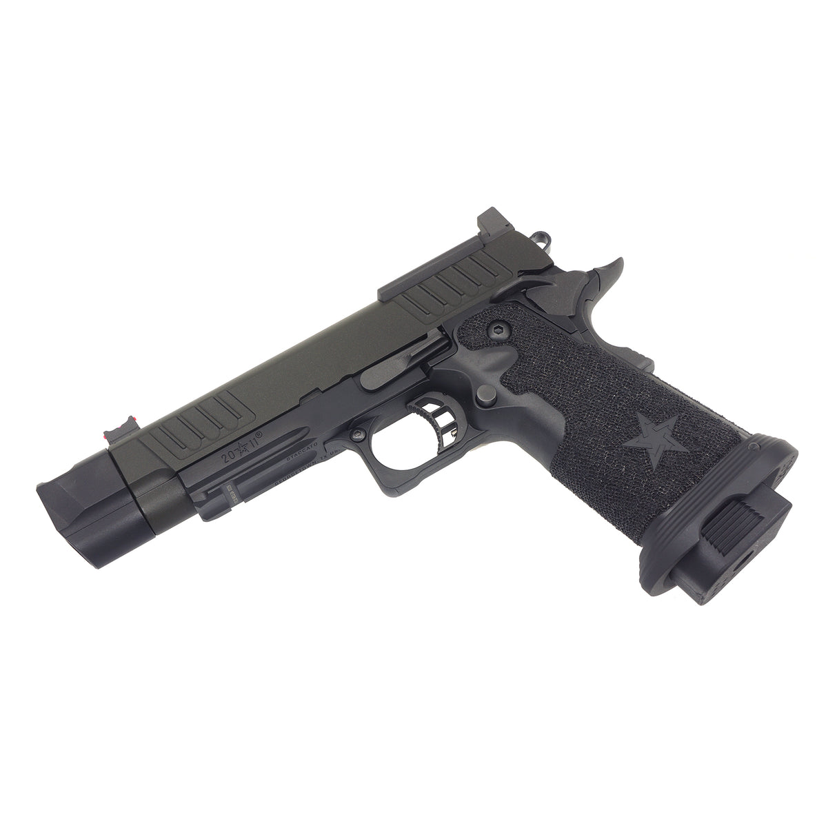 Army Armament Staccato P Comp 2011 Stippling Grip GBB Airsoft ( ARMY-R611-2A )