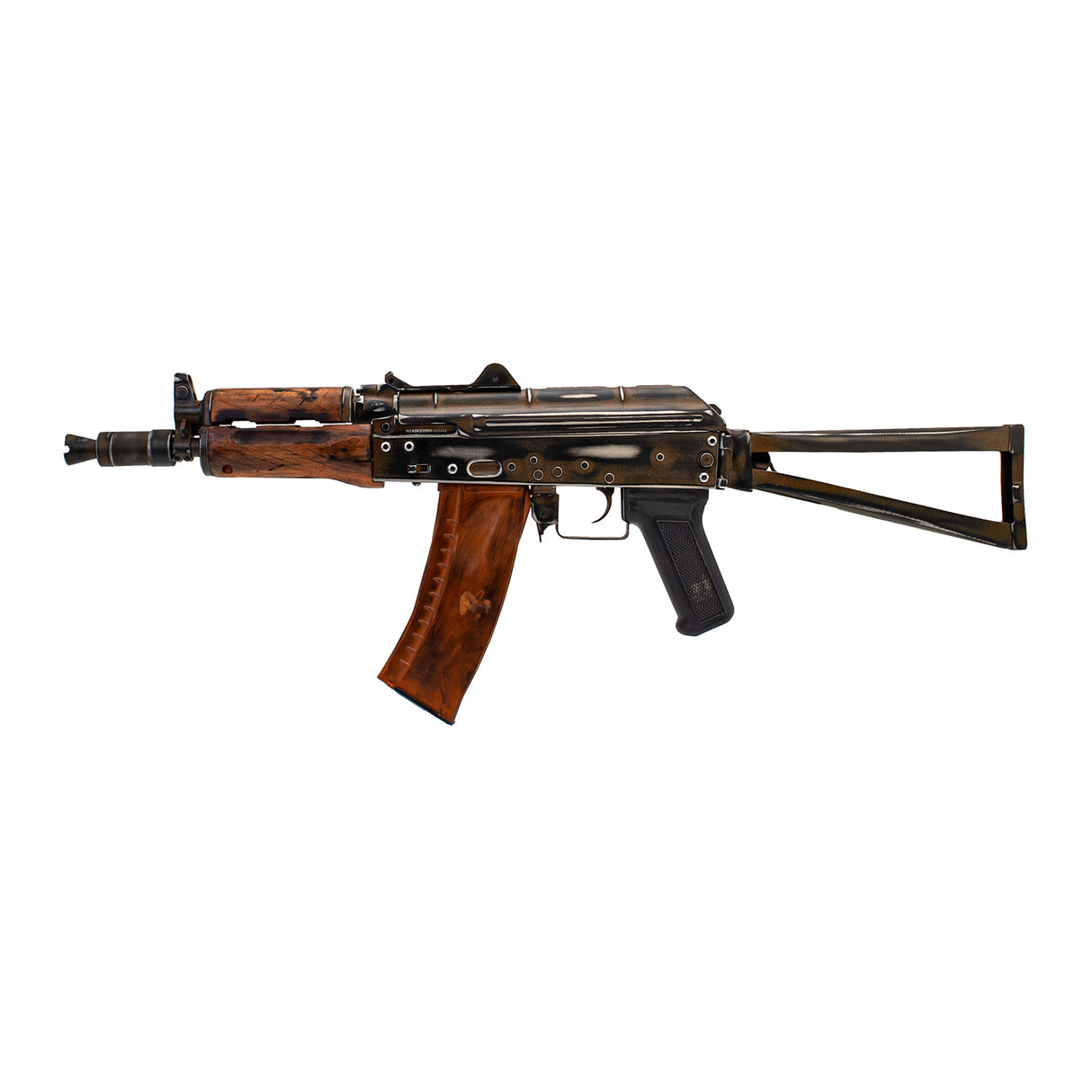 APS Real Wood AK-74U AEG Battle Worn Version ( ASK205BW )