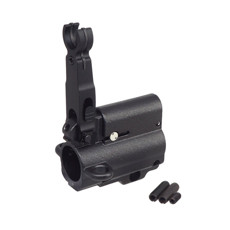 5KU Low-Profil Gas Block Für WA M4/M16 GBB – Alu, Schwarz, Inkl. Dummy Tube & Schrauben 5KU Low-Profil Gas Block Für WA M4/M16 GBB – Alu, Schwarz, Inkl. Dummy Tube & Schrauben