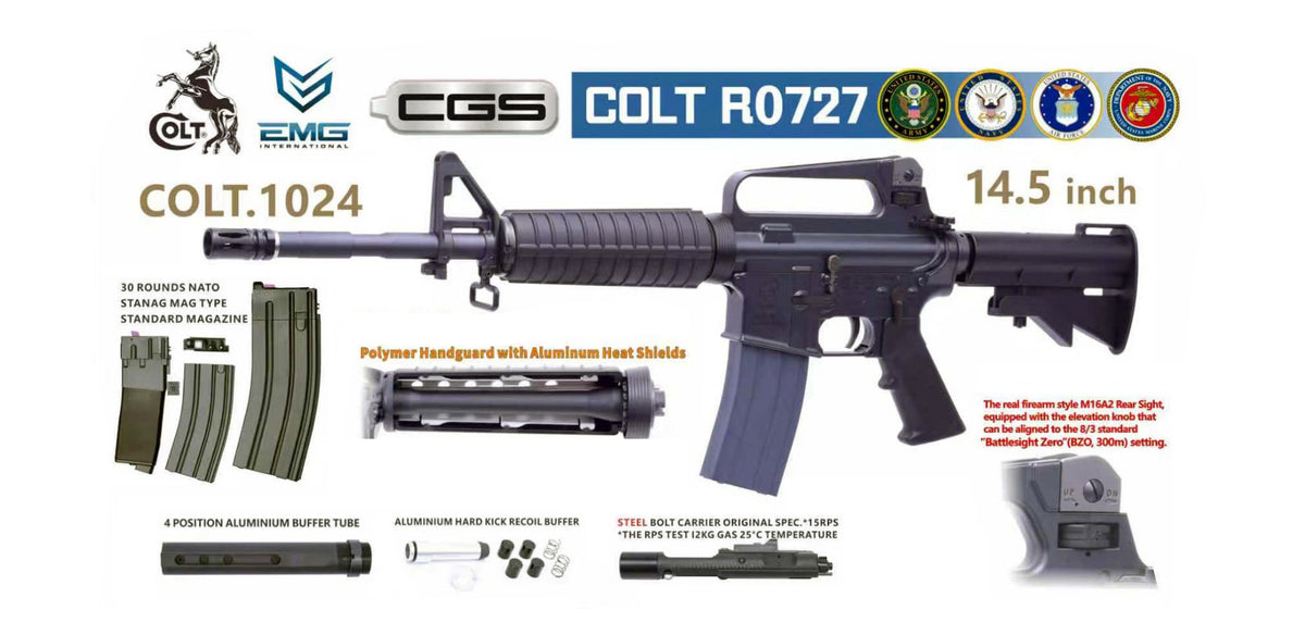Colt R0727 氣槍在線商店,廉價氣槍零件,點瞄準器,6 毫米 BB 槍 – 18 Airsoft