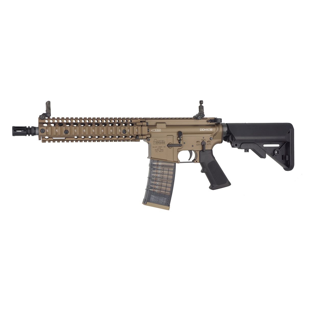 CYMA CGS 10.5 Inch Daniel Defense MK18 GBB Airsoft ( CYMA-DD1101-FDE )