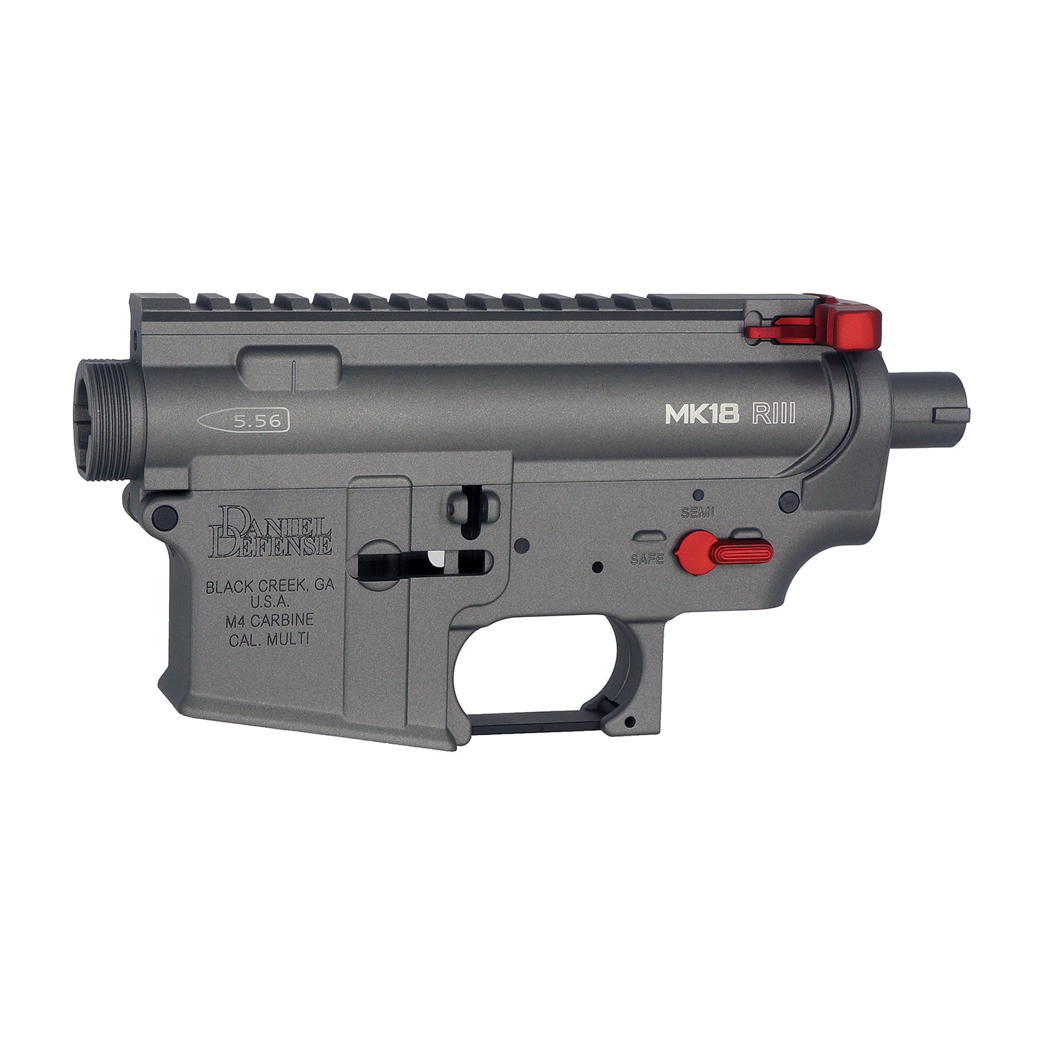 CYMA Daniel Defense MK18 RIII Receiver Kit Grey for M4 AEG ( M271