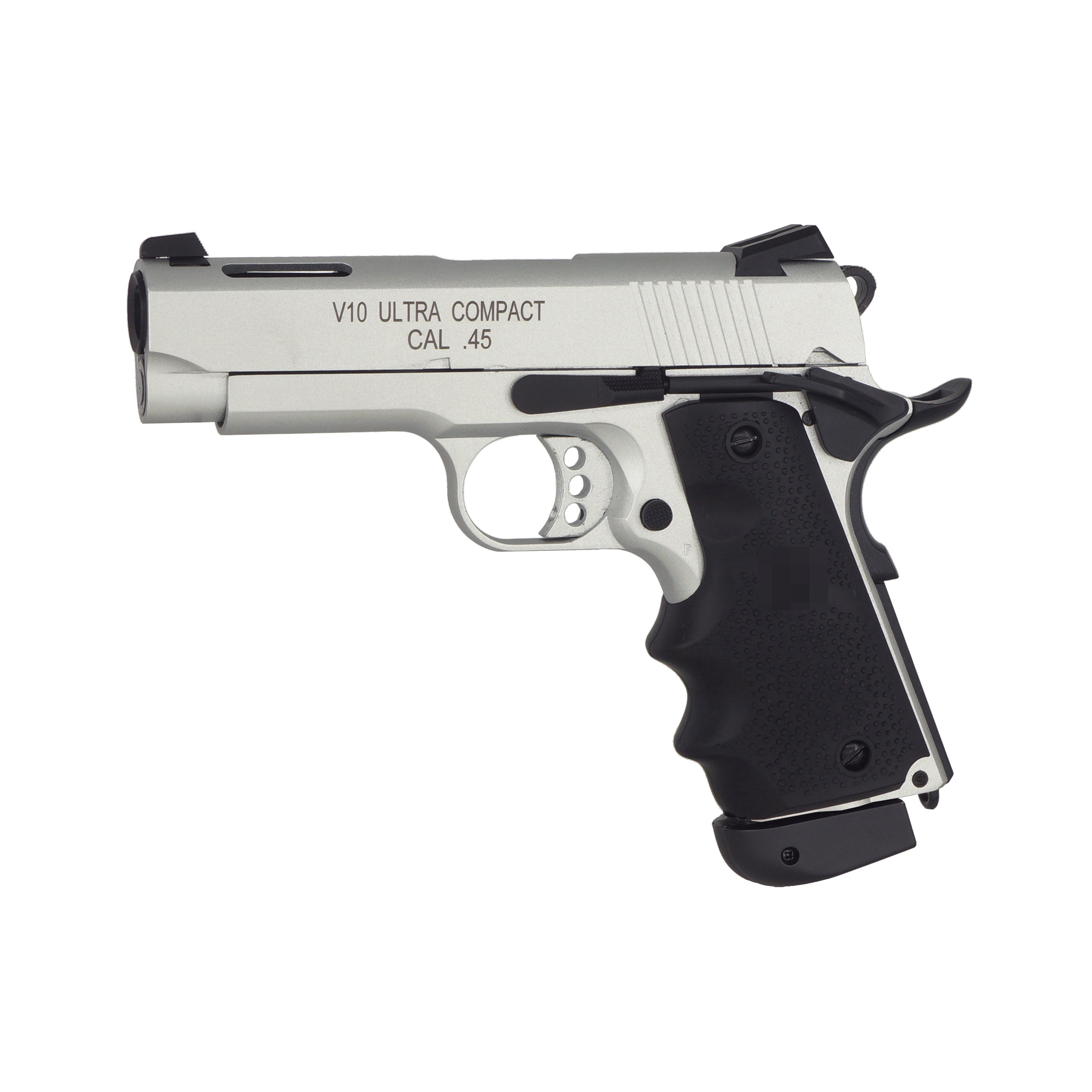 Double Bell V10 Ultra Compact CO2 GBB Airsoft Pistol Silver DB 893 18 Airsoft