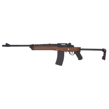Double Bell Mini-14 A-Team Faux Wood AEG Airsoft -Black ( DB-908-1 )