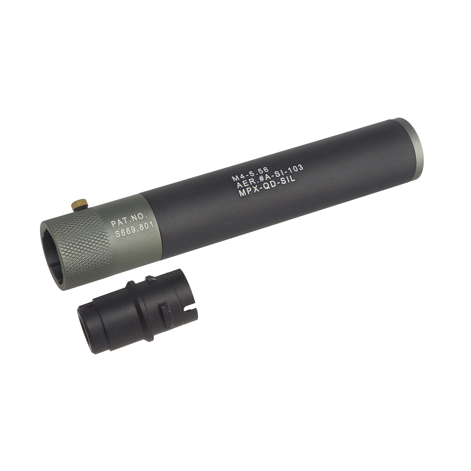 Double Bell 200mm MPX QD Mock Suppressor for 14mm- ( DB-S-11