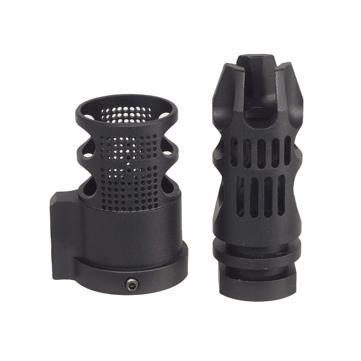 E&C Epsilon Airsoft Flash Hider w/Diverter for 14mm- ( EC-MP242 )