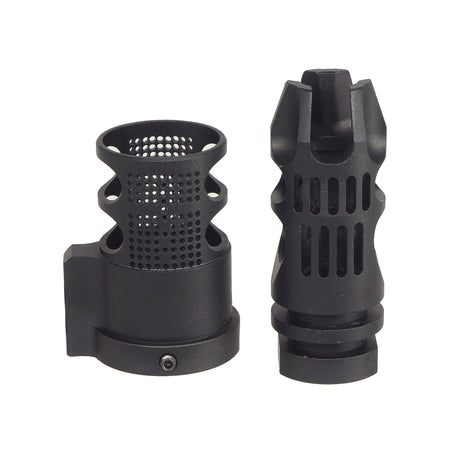 E&C Epsilon Airsoft Flash Hider w/Diverter for 14mm- ( EC-MP242 )